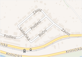 Závist v obci Brno - mapa ulice