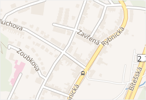 Zavřená v obci Brno - mapa ulice