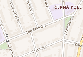 Zemědělská v obci Brno - mapa ulice