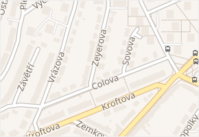 Zeyerova v obci Brno - mapa ulice