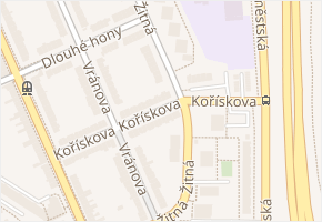 Žitná v obci Brno - mapa ulice