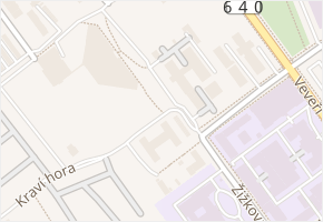 Žižkova v obci Brno - mapa ulice