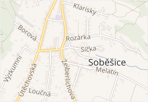 Zkratka v obci Brno - mapa ulice