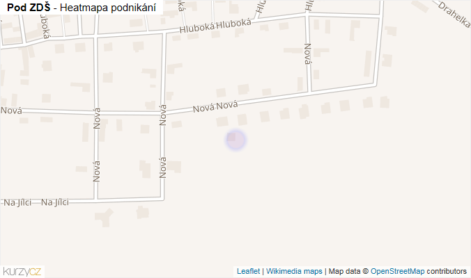 Mapa Pod ZDŠ - Firmy v ulici.