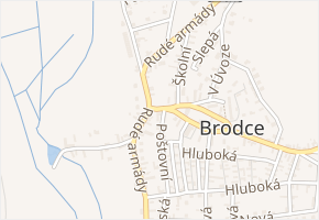 Slepá v obci Brodce - mapa ulice