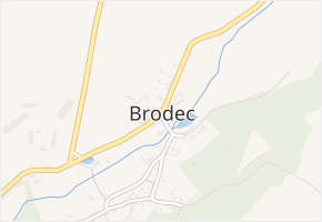 Brodec v obci Brodec - mapa části obce