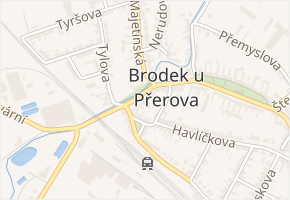 28. října v obci Brodek u Přerova - mapa ulice