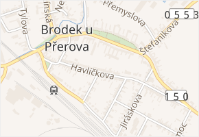 Havlíčkova v obci Brodek u Přerova - mapa ulice