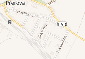 Jiráskova v obci Brodek u Přerova - mapa ulice
