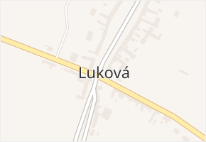 Luková v obci Brodek u Přerova - mapa části obce