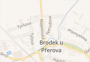 Majetínská v obci Brodek u Přerova - mapa ulice