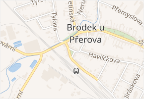 Revoluční náměstí v obci Brodek u Přerova - mapa ulice