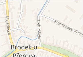 Třebízského v obci Brodek u Přerova - mapa ulice