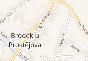 Císařská v obci Brodek u Prostějova - mapa ulice