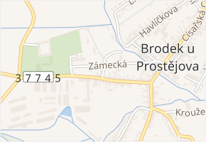 Krátká v obci Brodek u Prostějova - mapa ulice