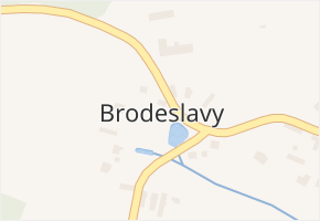 Brodeslavy v obci Brodeslavy - mapa části obce