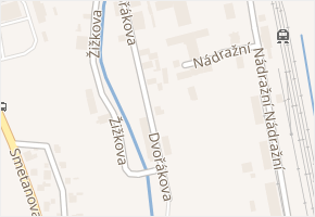 Dvořákova v obci Broumov - mapa ulice