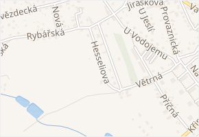 Hesseliova v obci Broumov - mapa ulice