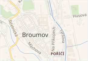 Kasárenská v obci Broumov - mapa ulice