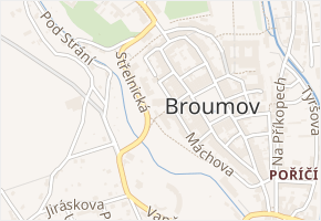 Kostelní v obci Broumov - mapa ulice
