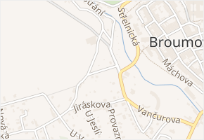 Šaldova v obci Broumov - mapa ulice