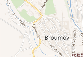 Školní v obci Broumov - mapa ulice
