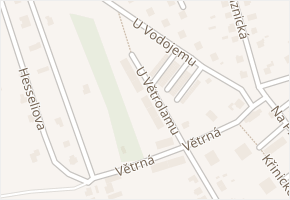 U Větrolamu v obci Broumov - mapa ulice