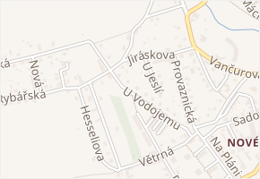 U Vodojemu v obci Broumov - mapa ulice