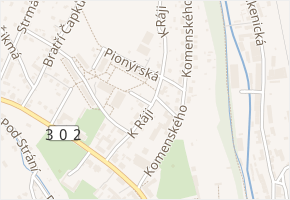 Zdeňka Nejedlého v obci Broumov - mapa ulice