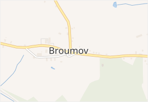 Broumov v obci Broumov - mapa části obce