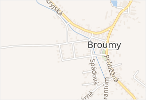 Spojovací v obci Broumy - mapa ulice