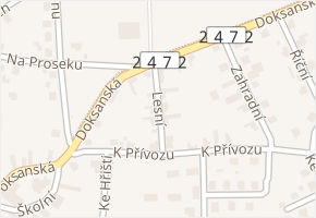 Lesní v obci Brozany nad Ohří - mapa ulice