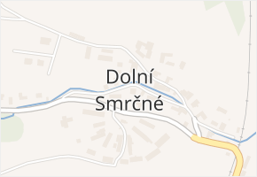 Dolní Smrčné v obci Brtnice - mapa části obce
