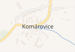 Komárovice v obci Brtnice - mapa části obce
