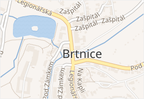 Legionářská v obci Brtnice - mapa ulice