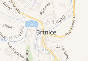 Slepá v obci Brtnice - mapa ulice
