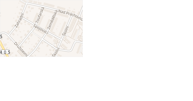 Spojovací v obci Brtnice - mapa ulice