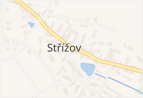 Střížov v obci Brtnice - mapa části obce