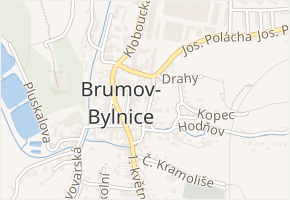 Fr. Louckého v obci Brumov-Bylnice - mapa ulice
