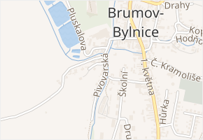 Pivovarská v obci Brumov-Bylnice - mapa ulice