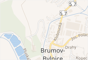 Podzámčí v obci Brumov-Bylnice - mapa ulice