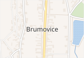 Brumovice v obci Brumovice - mapa části obce