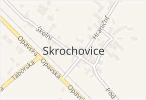 Skrochovice v obci Brumovice - mapa části obce