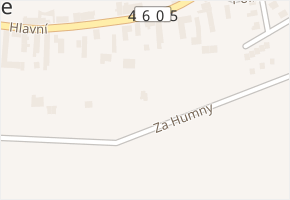 Za Humny v obci Brumovice - mapa ulice