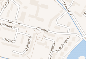 Cihelní v obci Bruntál - mapa ulice