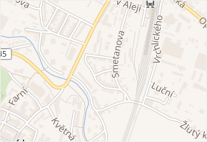 Fibichova v obci Bruntál - mapa ulice
