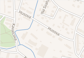 Husova v obci Bruntál - mapa ulice