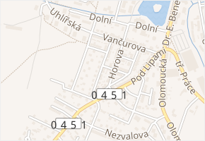 I. Olbrachta v obci Bruntál - mapa ulice