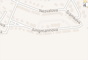 Jungmannova v obci Bruntál - mapa ulice