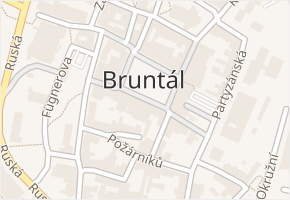 nám. Míru v obci Bruntál - mapa ulice